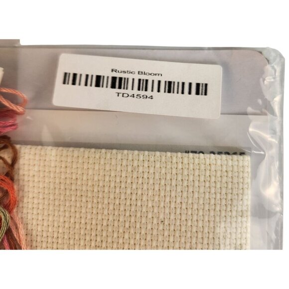 Dimensions Rustic Bloom Counted Cross Stitch Kit Antler Decor 12x12 inch - Picture 4 of 11